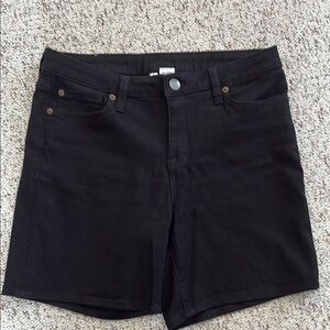 Classic Black Denim Women's Shorts